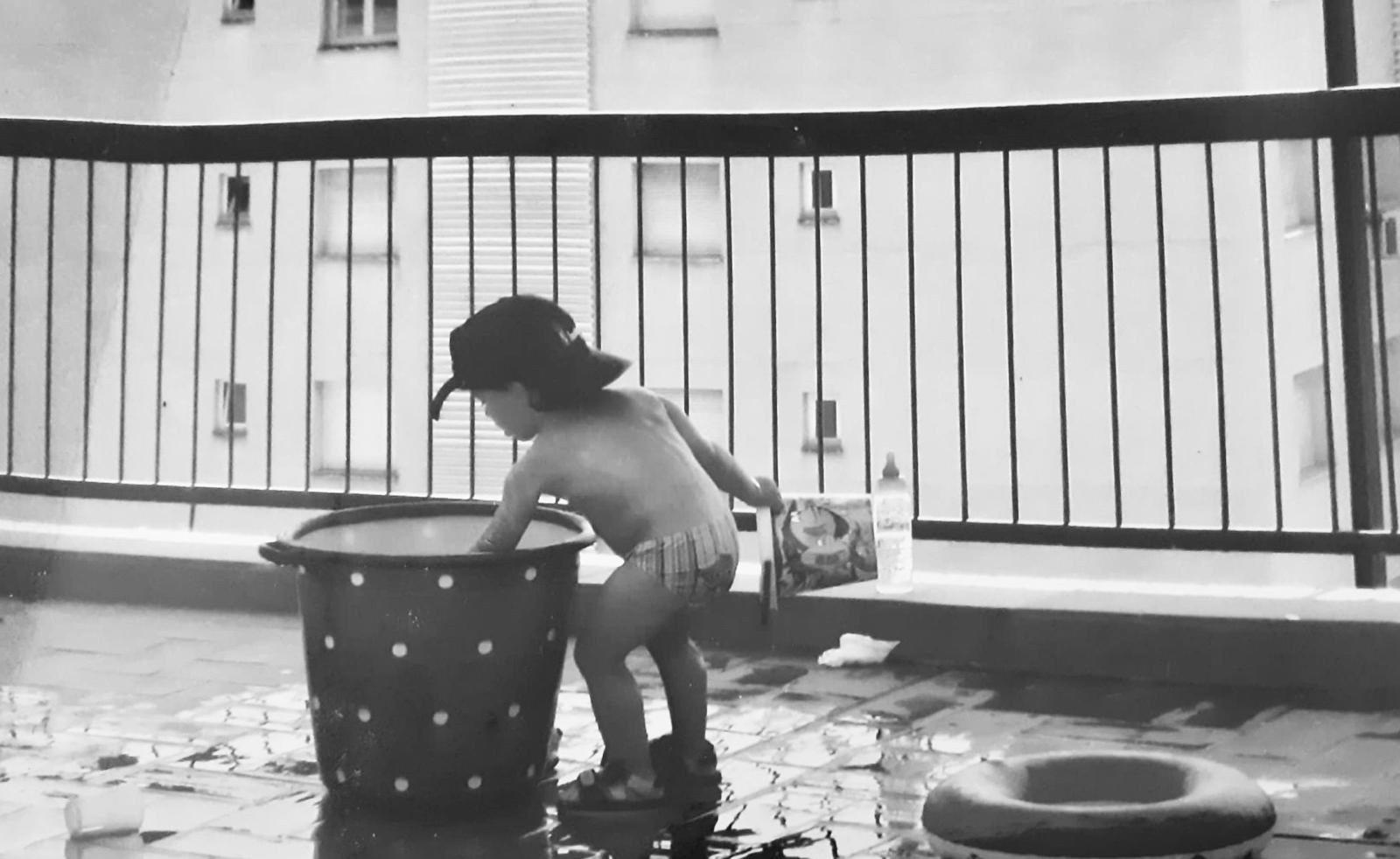 Foto de infancia de Alex Sanjuan